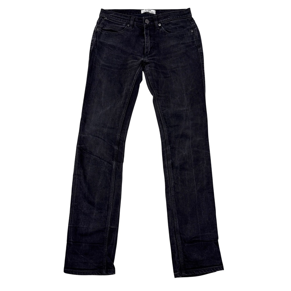 Acne Studios Max New Cash Jeans Mens Size 29 x 30 Black Denim Slim Tapered Denim
